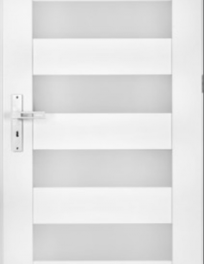 Drzwi białe z szybami