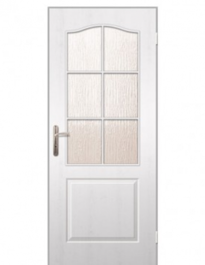 Drzwi białe półpełne